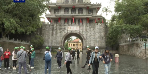 外国人入境团队旅游业务恢复 多个越南旅游团经广西友谊关入境